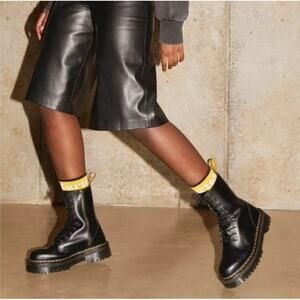 Dr. Martens Jadon Hi Smooth Leather Platform Combat Lace Up Boots Size 7